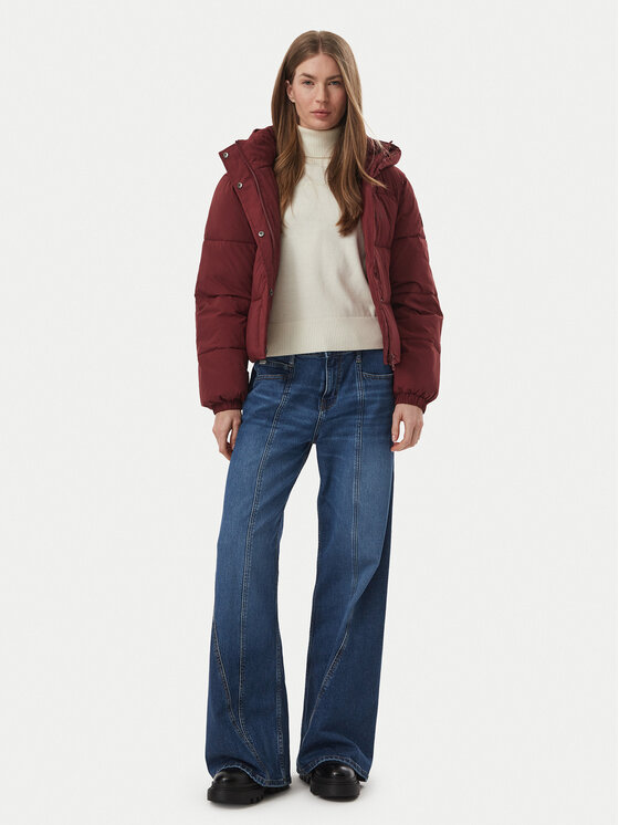 Guess Jeans Guess Jeans Kurtka zimowa W6BL25 W3788 Bordowy Regular Fit