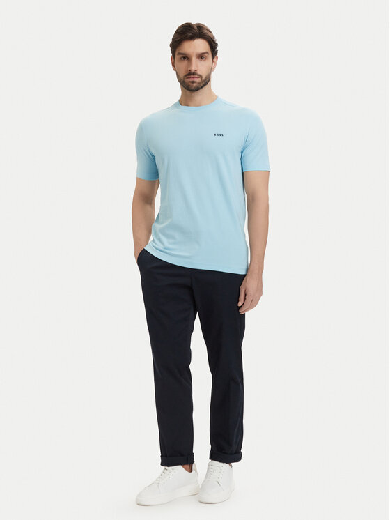 BOSS BOSS Тишърт Tee 50506373 Светлосин Regular Fit