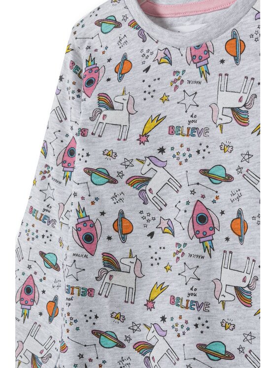 minoti minoti Piżama 16pj 2 Szary Regular Fit