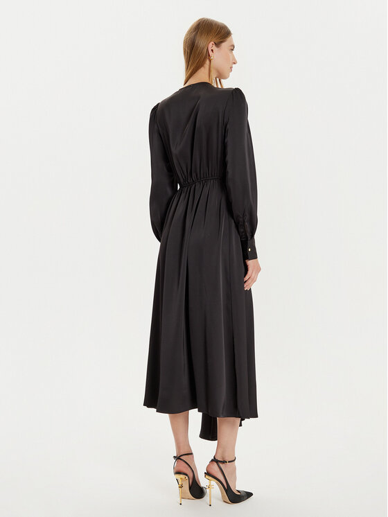 Fracomina Fracomina Coctailkleid FR24WD3002W41101 Schwarz Regular Fit