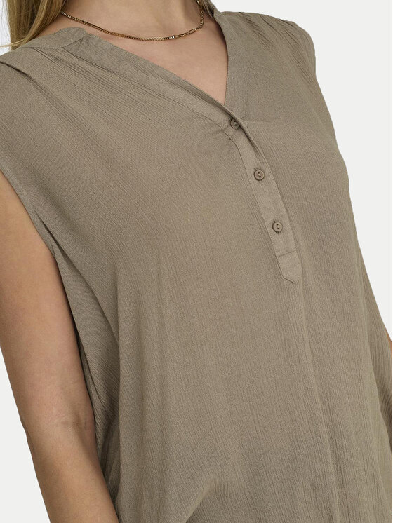 ONLY ONLY Μπλουζάκι Jette 15213420 Καφέ Regular Fit