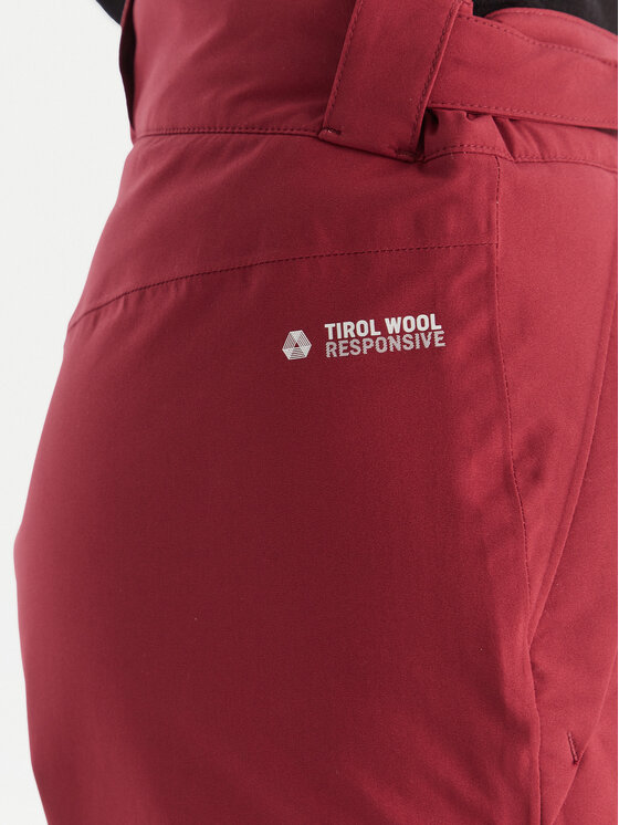 Salewa Salewa Smučarske hlače Antelao Beltovo Twr Pnt 28252 Bordo rdeča Regular Fit