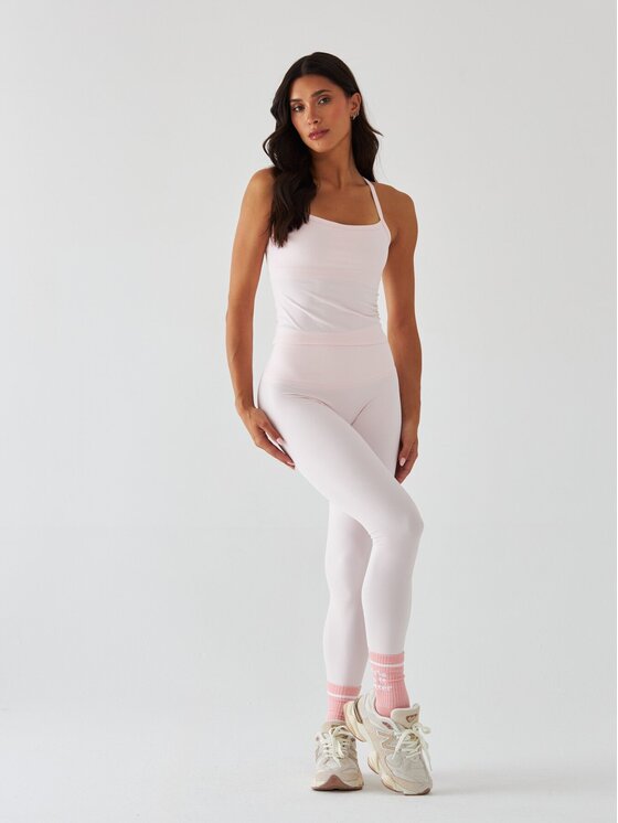 BeShaped BeShaped Legginsy Sportowe - Morning Dew Różowe złoto Shaping Fit