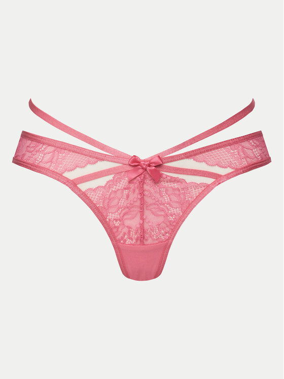 Hunkemöller Hunkemöller Set od 3 para tangica 301423 Ružičasta