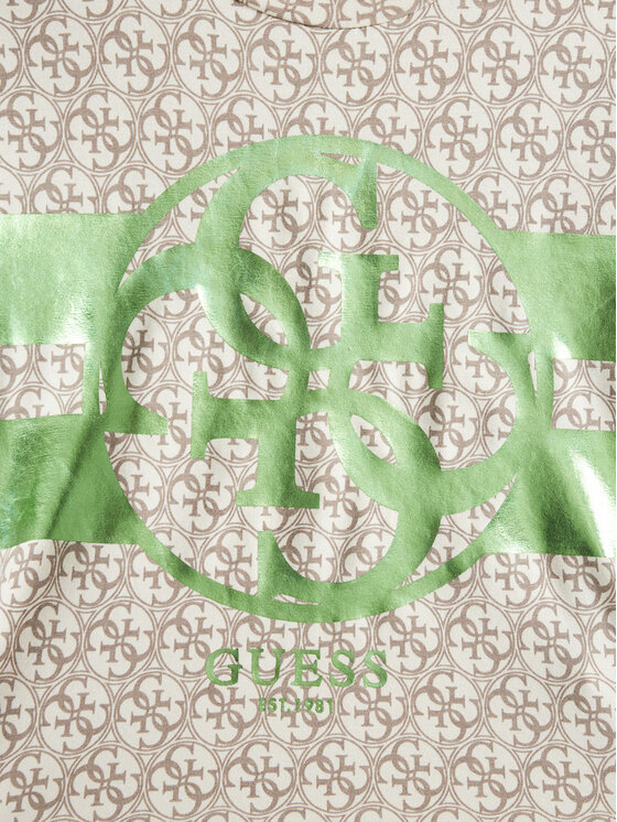 Guess Guess T-Shirt J5RI04 K6YW4 Beżowy Regular Fit