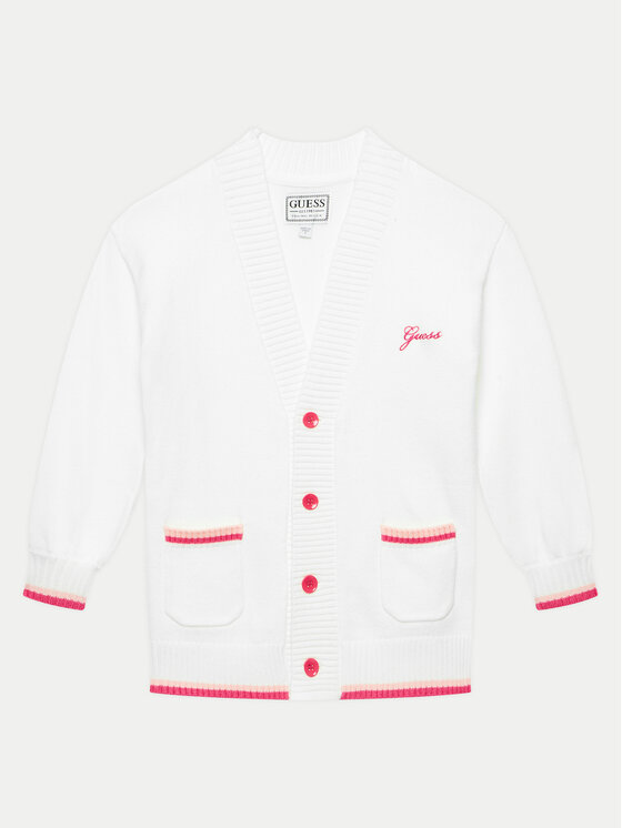 Guess Guess Cardigan J4YR04 Z3GS0 Bianco Relaxed Fit