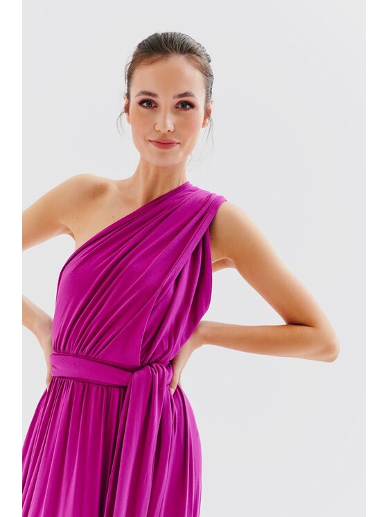 NAOKO NAOKO Každodenné šaty Magenta Love Ružová Regular Fit
