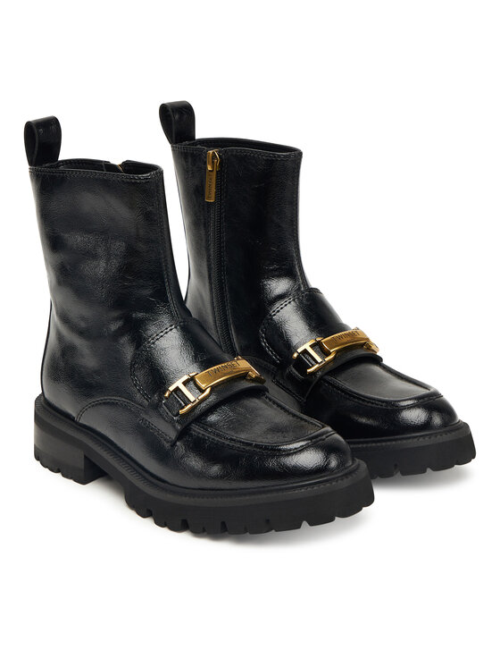 TWINSET TWINSET Členková obuv 252TGT082 Čierna