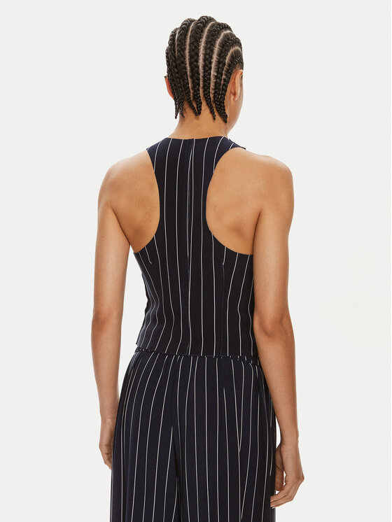 NORMA KAMALI NORMA KAMALI Mellény KK1244PLC59642 Sötétkék Regular Fit