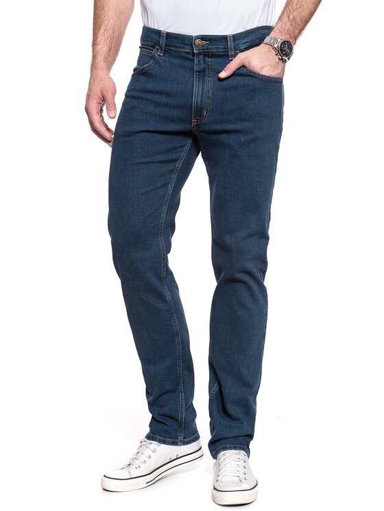 Lee Lee Jeansy BROOKLYN Niebieski Straight Fit