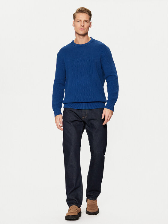 Selected Homme Selected Homme Sweter 16094552 Niebieski Relaxed Fit
