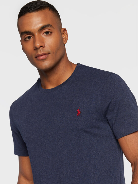 Polo Ralph Lauren Polo Ralph Lauren T-Shirt 710671438282 Σκούρο μπλε Slim Fit