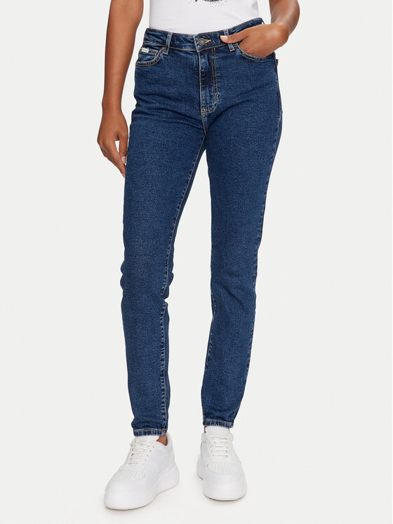 Guess Jeans Guess Jeans Jeansy W4YA92 D5CB2 Tmavomodrá Skinny Fit