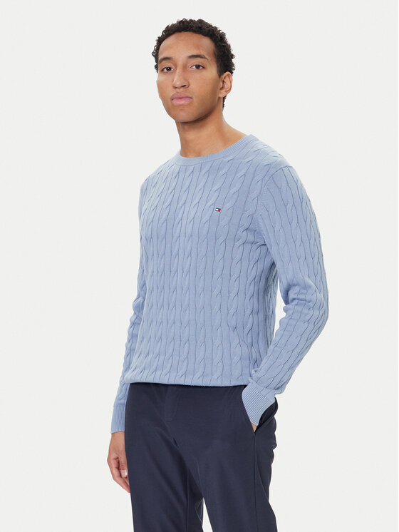 Tommy Hilfiger Tommy Hilfiger Sveter MW0MW33132 Modrá Regular Fit