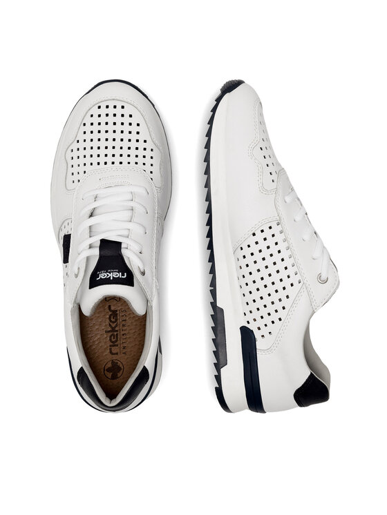 Rieker Rieker Sneakersy 16106-80 Biały