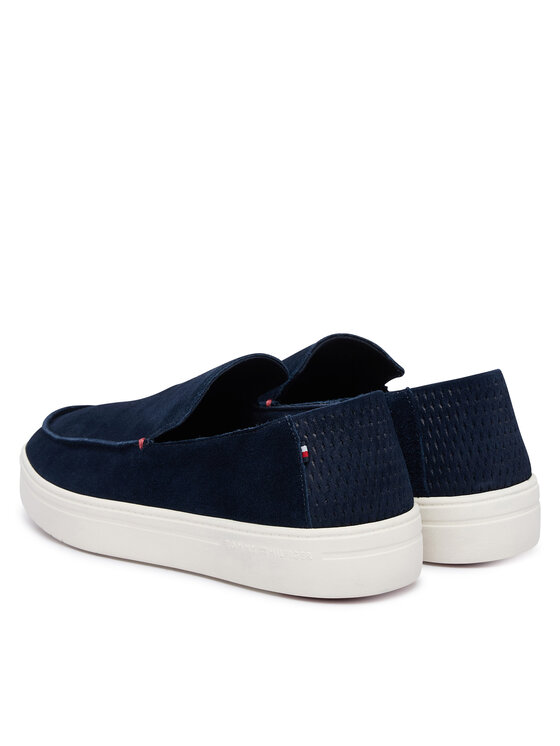 Tommy Hilfiger Tommy Hilfiger Лоуфъри Modern Light Suede Loafer FM0FM05924 Тъмносин