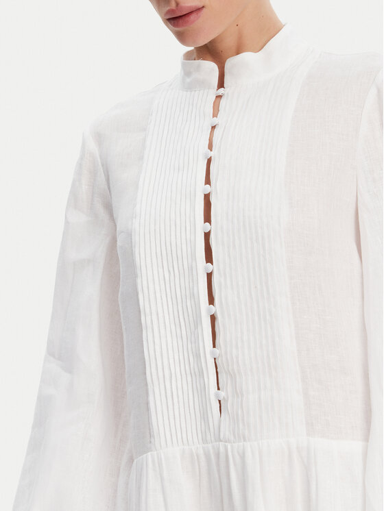 BARDOT BARDOT Φόρεμα καλοκαιρινό Antonia Lace Trim 59849DB Λευκό Relaxed Fit