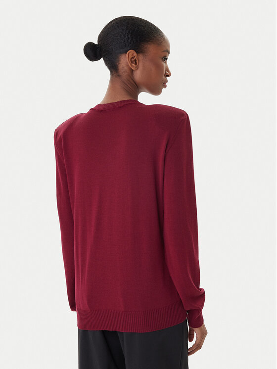 Simona Corsellini Simona Corsellini Sweater A25CPMGE0301 Piros Regular Fit