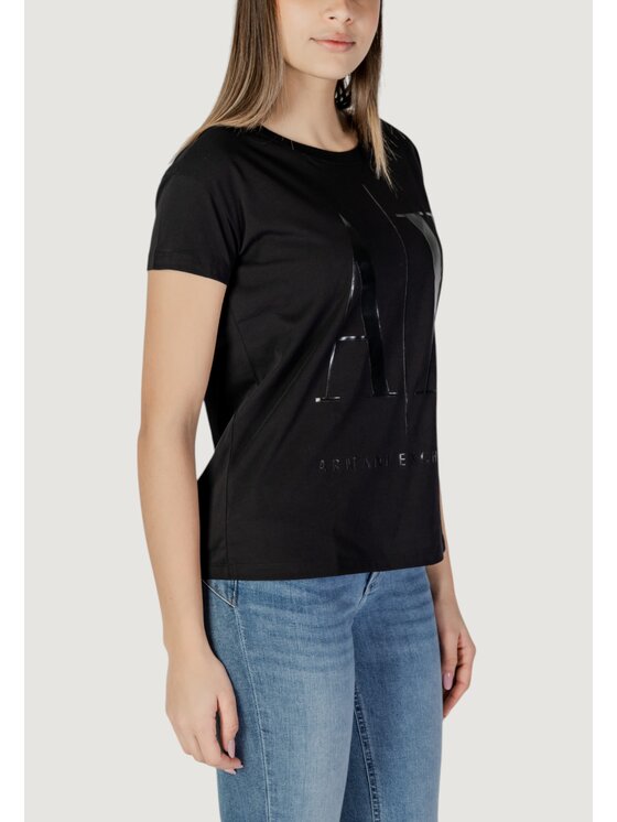 Armani Exchange Armani Exchange T-shirt 8NYTCX YJG3Z Nero Shirt Fit