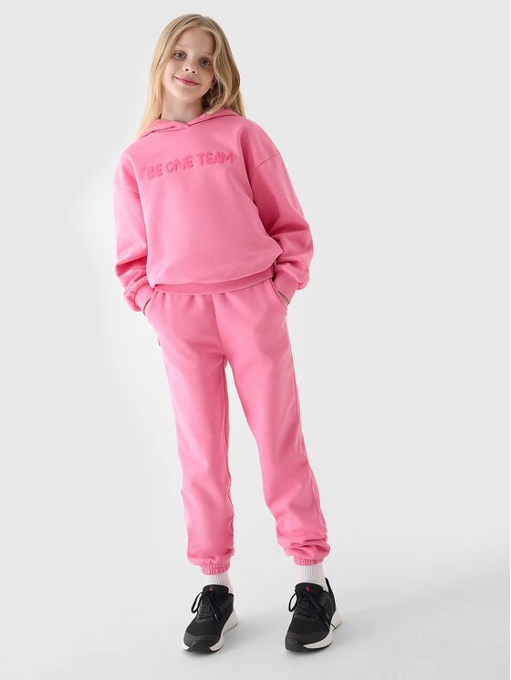 4F 4F Pantaloni da tuta 4FJRAW24TTROF1154-54S Rosa Regular Fit