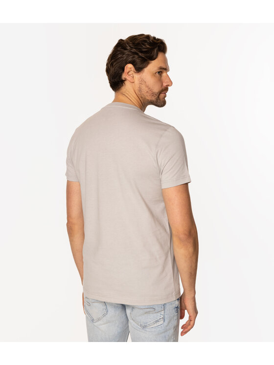 Lee Cooper Lee Cooper T-Shirt EAST LONDON3 1160 Szary Slim Fit