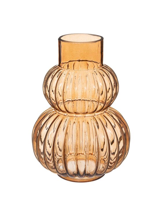 MIAhome MIAhome Wazon szklany PACHECO 25 cm Pomarańczowy