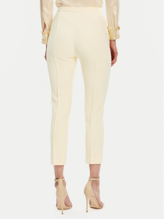 Elisabetta Franchi Elisabetta Franchi Bavlnené nohavice PA-076-51E2 Žltá Regular Fit