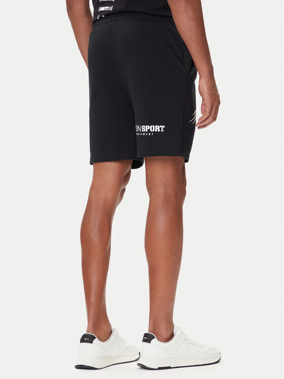 Plein Sport Plein Sport Pantaloni scurți sport SAEC MJT2473 STE001N Negru Regular Fit