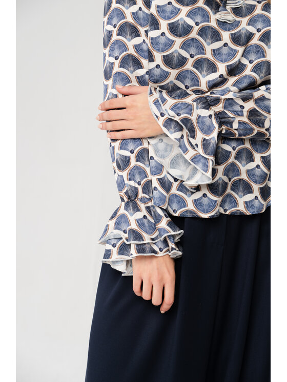 blue shadow blue shadow Bluzka Isa Granatowy Regular Fit