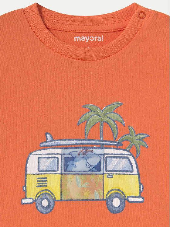 Mayoral Mayoral T-särk 1063 Oranž Regular Fit