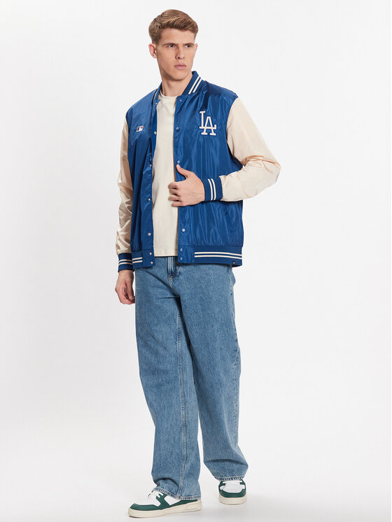 47 Brand 47 Brand Яке бомбър Los Angeles Dodgers Core 47 Drift Track Jacket Син Regular Fit