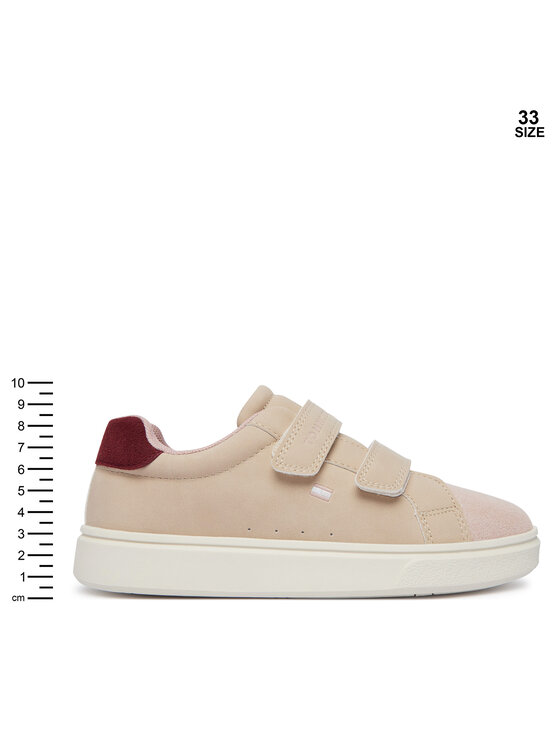 Tommy Hilfiger Tommy Hilfiger Sneakersy Low Cut Velcro Sneaker T1A9-35062-0315 S Světle béžová
