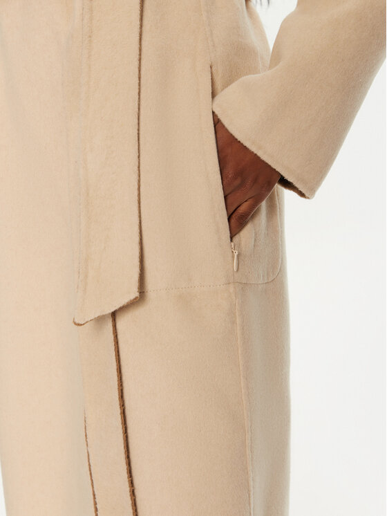 MICHAEL Michael Kors MICHAEL Michael Kors Płaszcz wełniany 77B6510M22 Beżowy Regular Fit