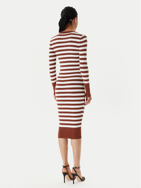 Fracomina Fracomina Strickkleid FS24WD5003K459N8 Braun Slim Fit