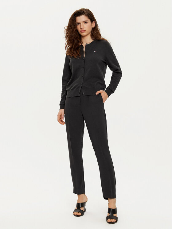 Tommy Hilfiger Tommy Hilfiger Chino hlače WW0WW45450 Črna Slim Fit