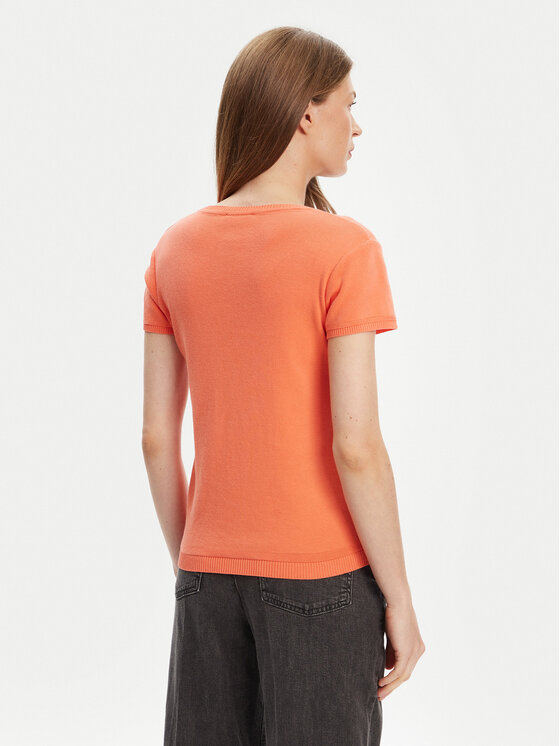 United Colors Of Benetton United Colors Of Benetton Tricou 1091D1M10 Portocaliu Regular Fit
