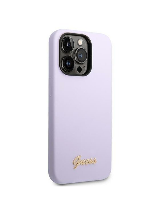 Guess Guess Etui na telefon Silicone Vintage Fioletowy