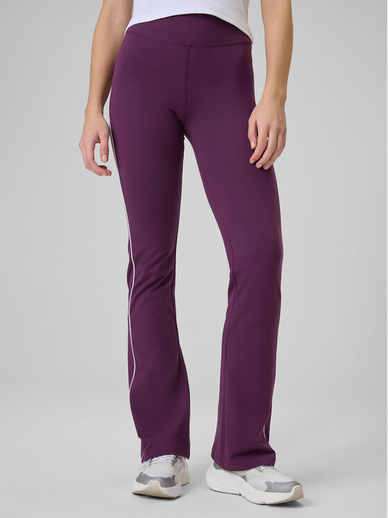 4F 4F Legginsy SPORTS CLUB Bordowy Slim Fit