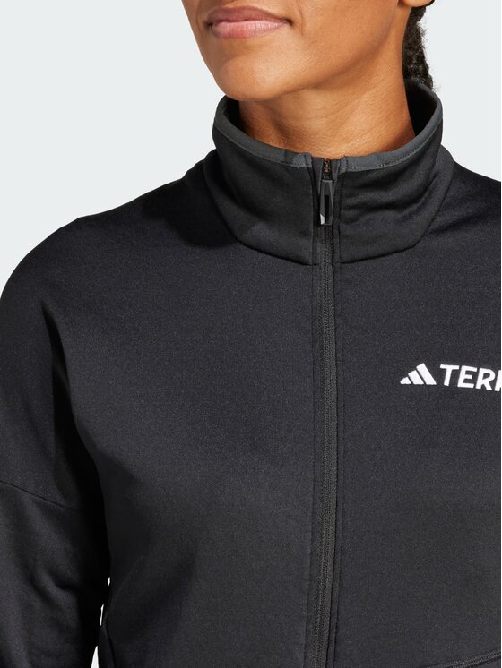 adidas adidas Bluza techniczna Terrex Xperior Climawarm Light Fleece Czarny Slim Fit
