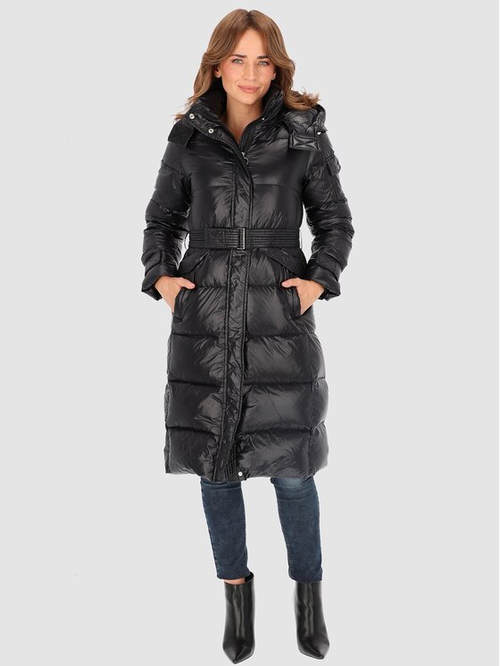 Perso Perso Kurtka damska BLH220019FX Czarny Regular Fit