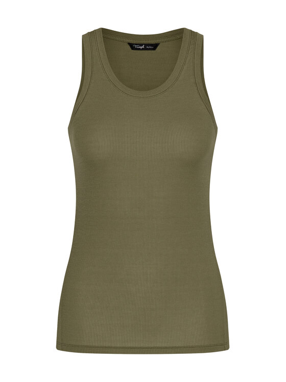 Triumph Triumph Felső Beauty Layers 10221176 Zöld Slim Fit