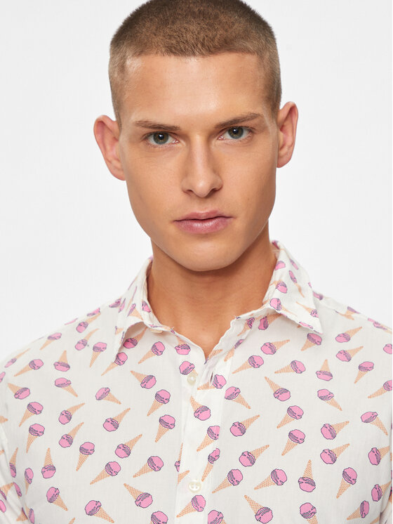 Jack & Jones Jack & Jones Koszula Sunshade 12249217 Kolorowy Slim Fit