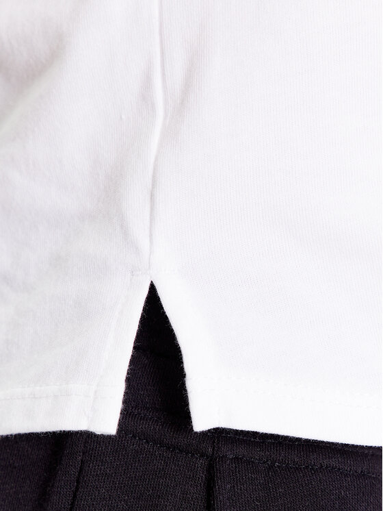 Converse Converse T-Shirt Star Chevron Twist 10024546-A02 Bílá Cropped Fit