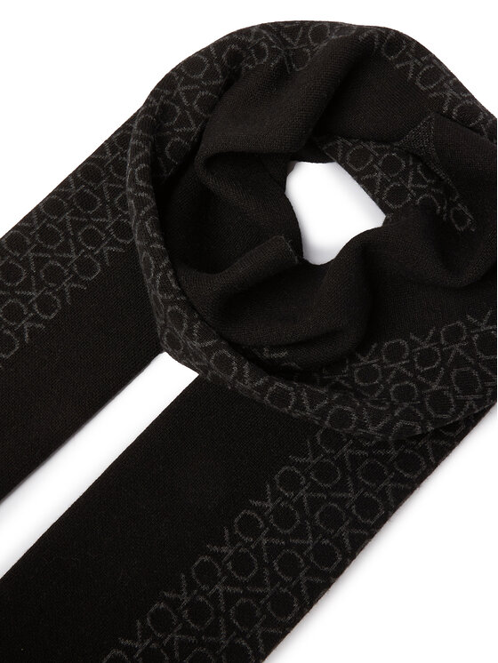 Calvin Klein Calvin Klein Set berretto e sciarpa Gs Ck Monogram Beanie + Scarf K50K512390 Nero