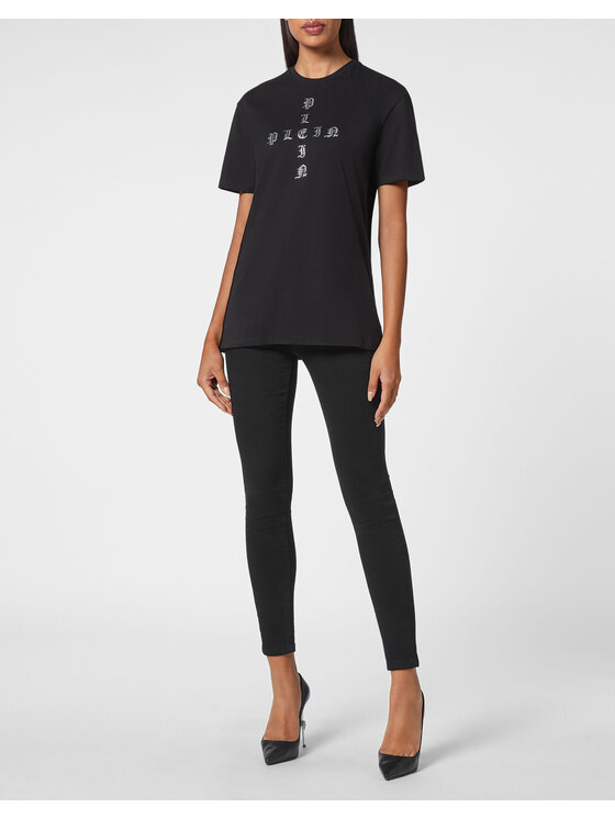 PHILIPP PLEIN PHILIPP PLEIN T-Shirt 4955 Černá Regular Fit
