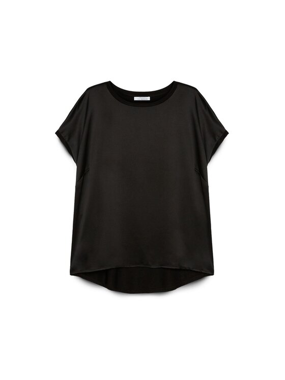 Fiorella Rubino Fiorella Rubino T-shirt G613L708232N033 Nero Regular Fit