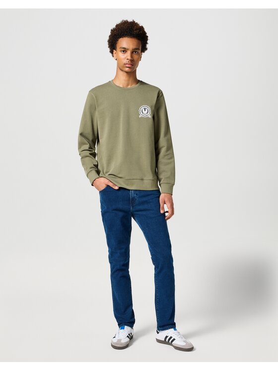 Wrangler Wrangler Jeansy Larston Granatowy Slim Fit