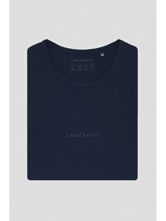 Lancerto Lancerto T-Shirt Calum TS073124000015 Granatowy Regular Fit