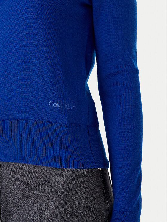 Calvin Klein Calvin Klein Pulover LV044D370G Modra Regular Fit