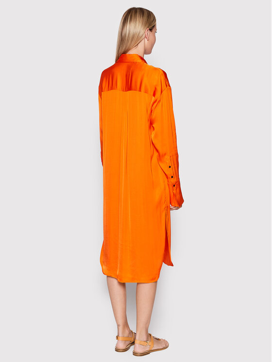 Herskind Herskind Рокля тип риза Barba 4422370 Оранжев Oversize